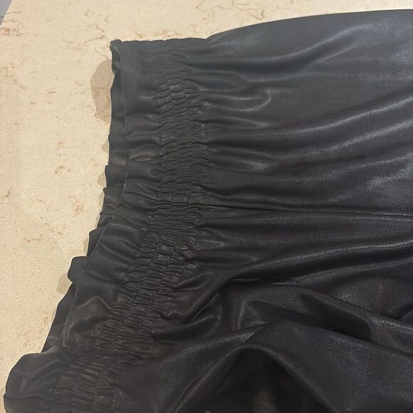 Gianni Bini Annabeth luxe coated paper bag waist joggers SZ Medium - Picture 9 of 14